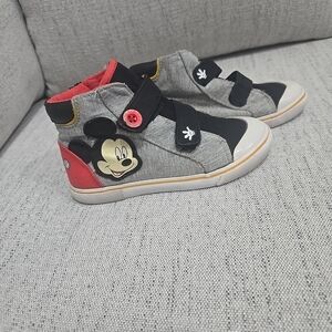 Disney Mickey Mouse Kids Sneakers - Black, Gray, and Red